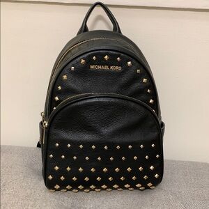 Michael Kors Black Studded Backpack